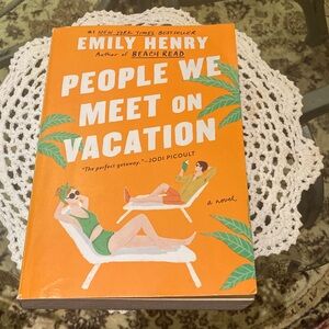 'People We Meet on Vacation' Book - Orange Cover